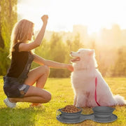 Collapsible Travel Dog Bowl Set
