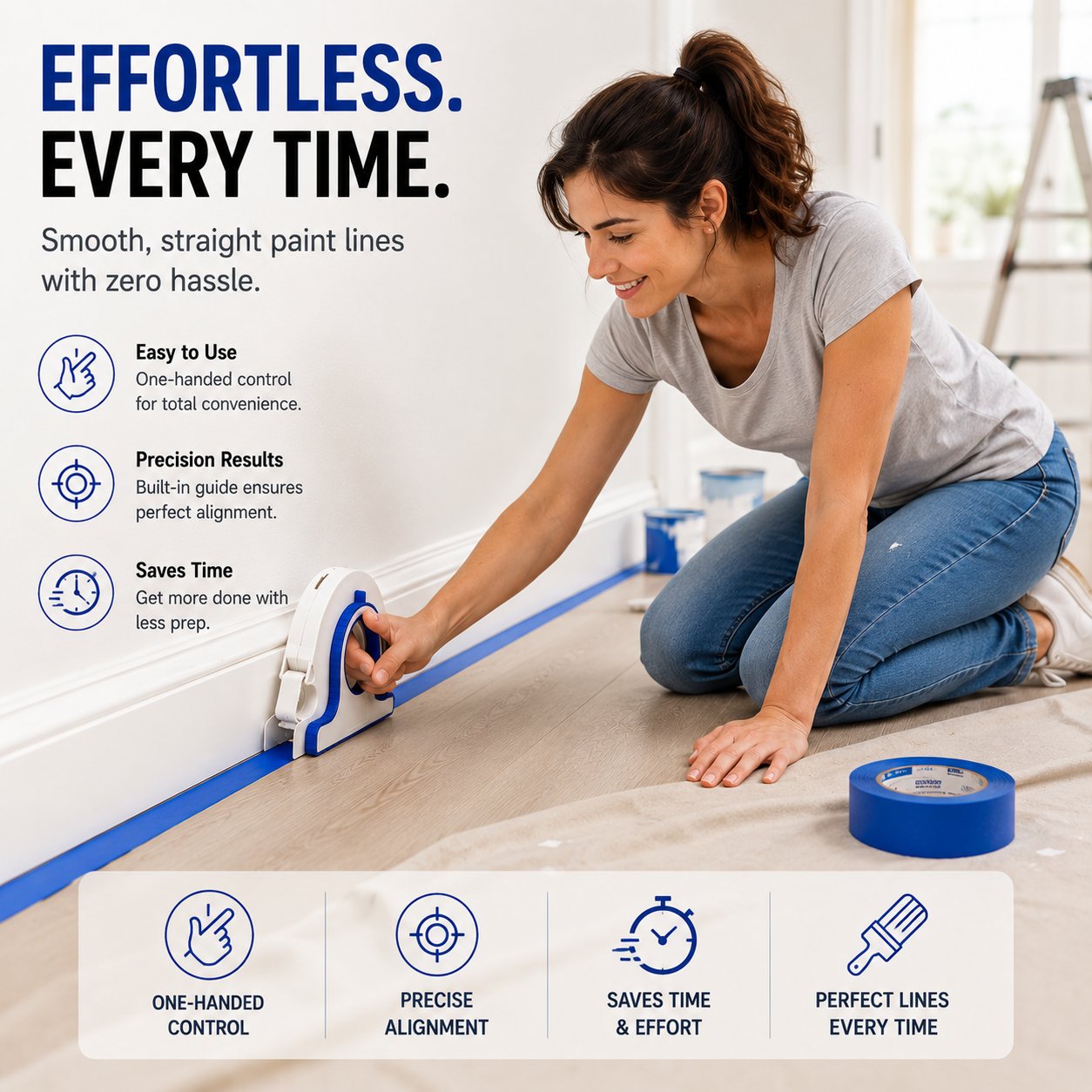 ⭐2026 USA Sale: Up to 50% OFF -High-efficiency Painter Masking Tape Applicator