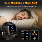 Military Smart Watch, Sports Smartwatch with LED Flashlight Compass