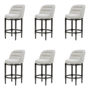 Eunice - Faux Leather Upholstered Swivel Counter Height Barstool