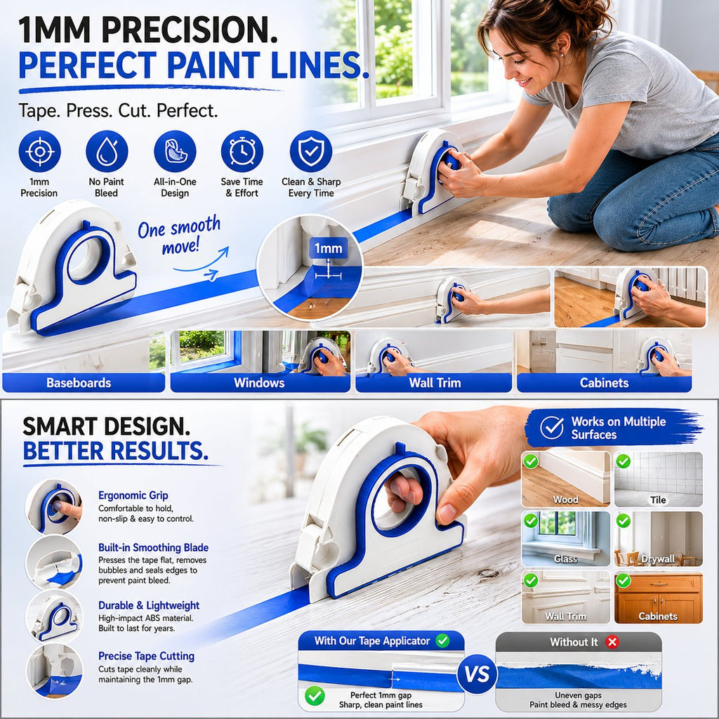 ⭐2026 USA Sale: Up to 50% OFF -High-efficiency Painter Masking Tape Applicator