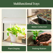 4 Tier Grow Light Garden with Storage