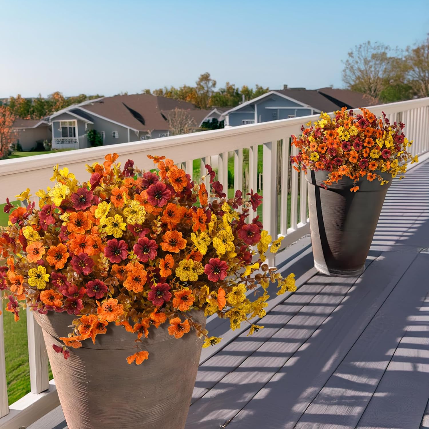 🏆Flash Sale⚡Artificial Outdoor Fall Flowers - UV resistant, Waterproof, Windproof