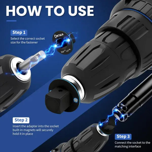 Ultra-Low Profile Impact Socket Adapter Set (4-Piece)