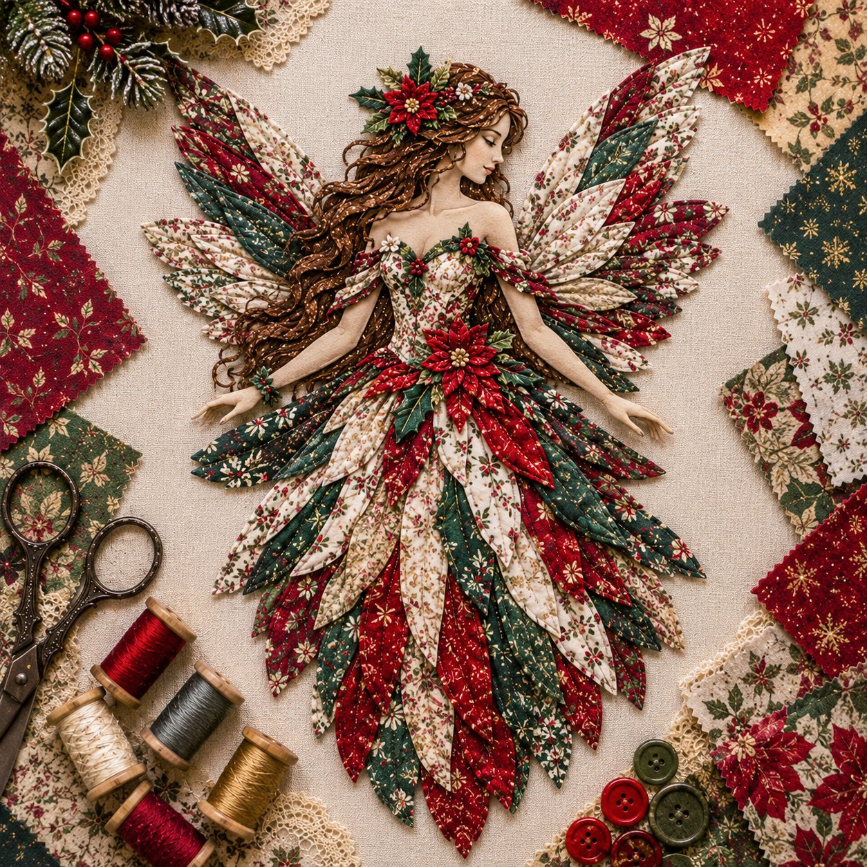 🧘Relaxing & Beginner-Friendly🧚‍♀️Fairy Patchwork DIY Kit-✨Step-by-step no-sew instructions