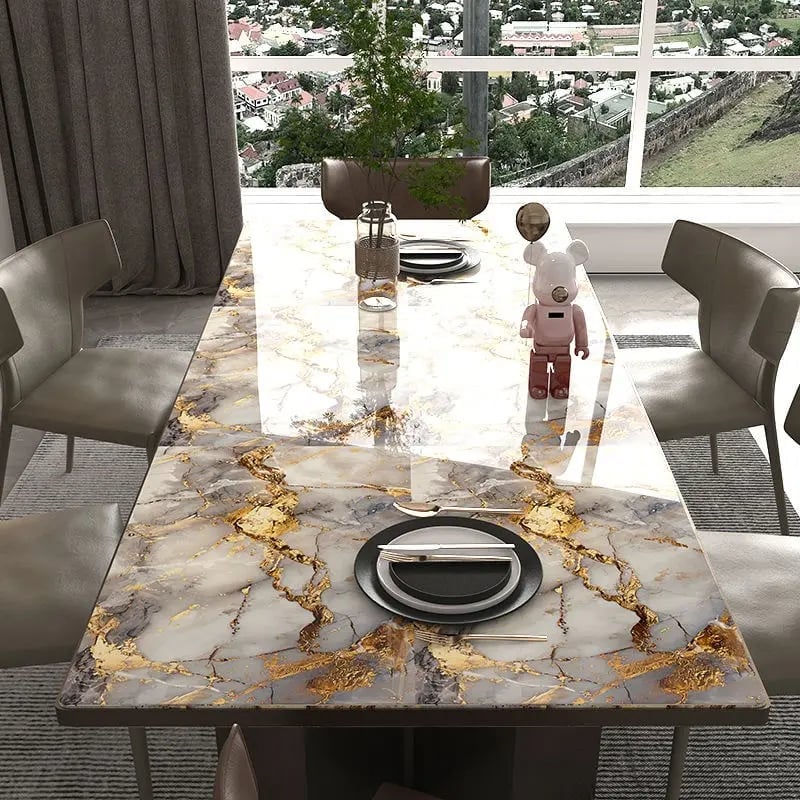 Gold Marble Pattern Self-Adhesive Wallpaper Roll