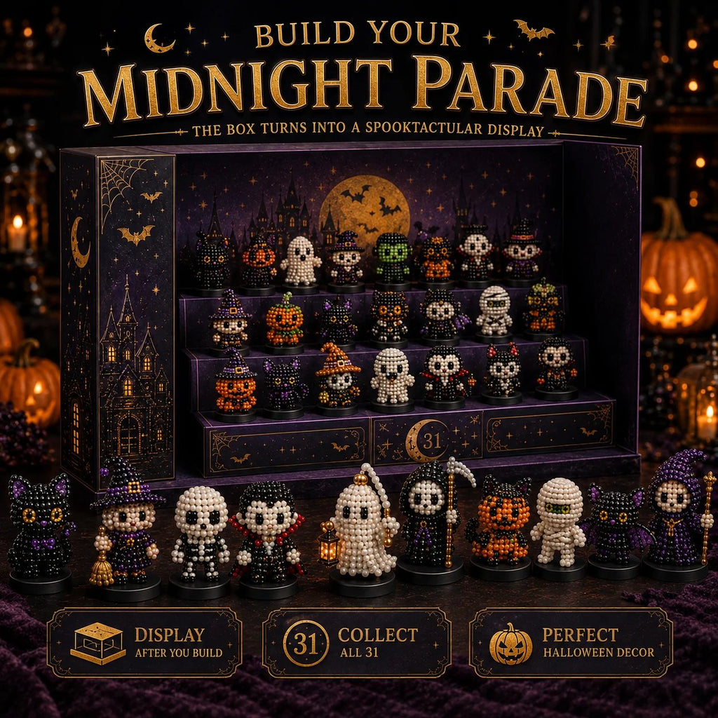 🧘Relaxing & Beginner-Friendly-🎃31 Nights of Hollowmoon DIY 3D Jewel Bead Countdown Calendar
