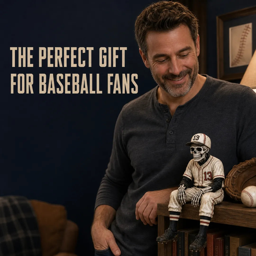 ⭐2026 USA Sale: Up to 50% OFF -💀⚾Baseball Skeleton Shelf Sitter