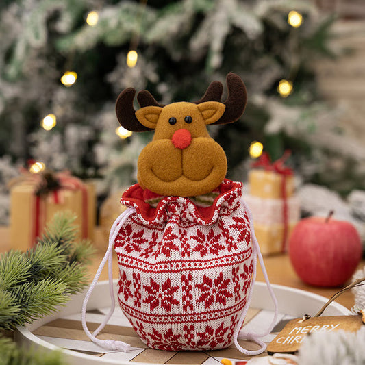 🎉🎉Christmas Knitted Doll Gift Bags