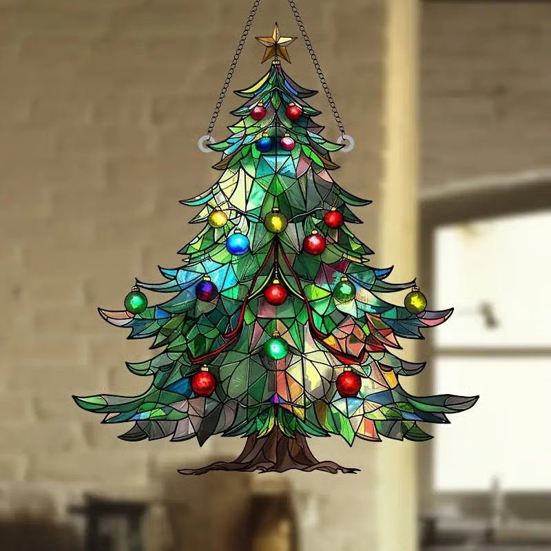 🎄🌈Christmas Tree Sun Catcher（2D Acrylic）