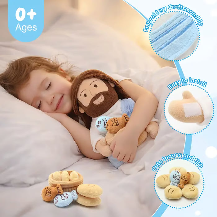 🙏Interactive Singing Jesus Plush Doll-✝️Bible Verses, Stories & Songs for Little Believers❤️