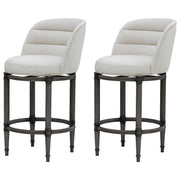 Eunice - Faux Leather Upholstered Swivel Counter Height Barstool
