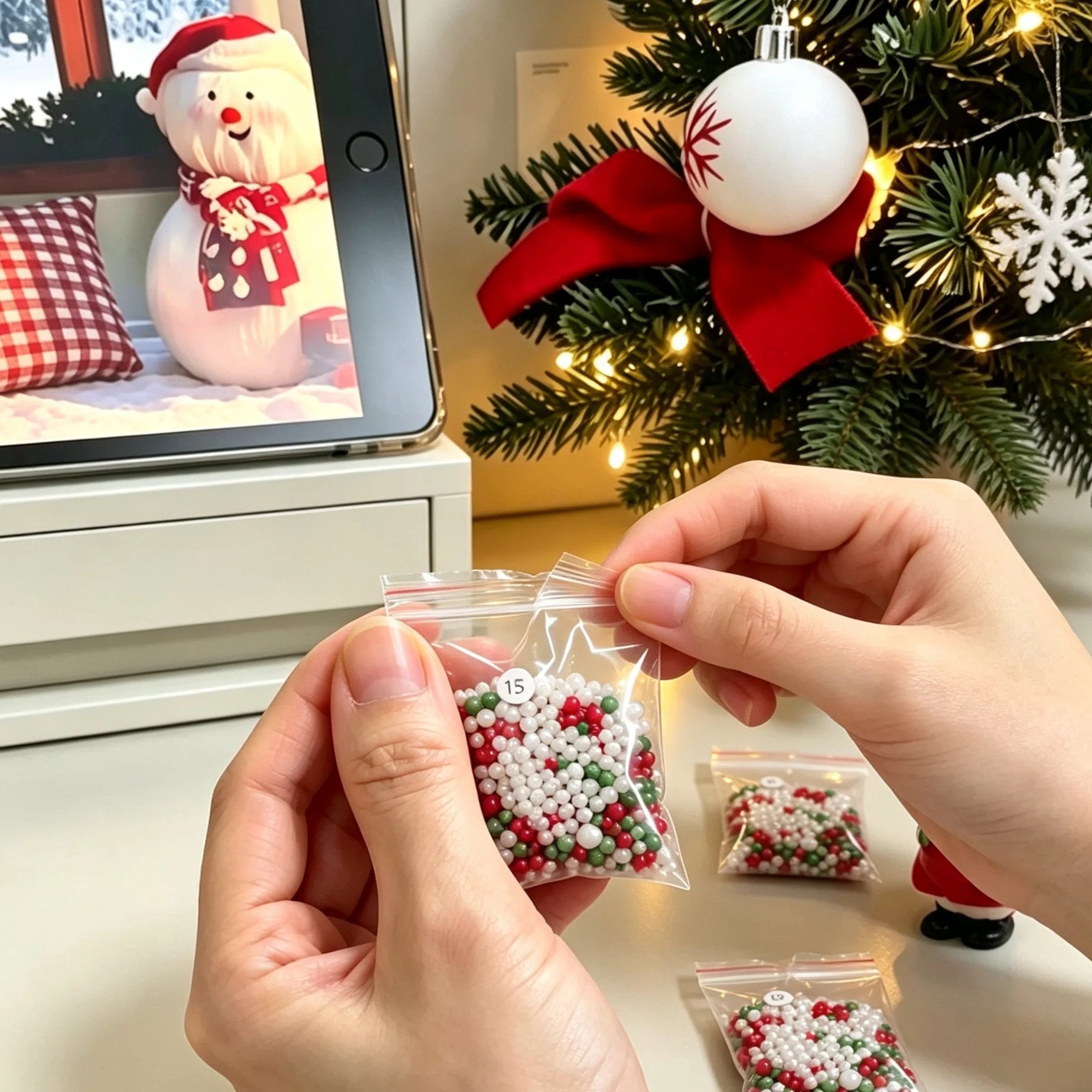 🧩Beginner-Friendly Diamond Painting Assembly-🔥3D Wooden House Rhinestone Diamond Art DIY Kit - Christmas Collection