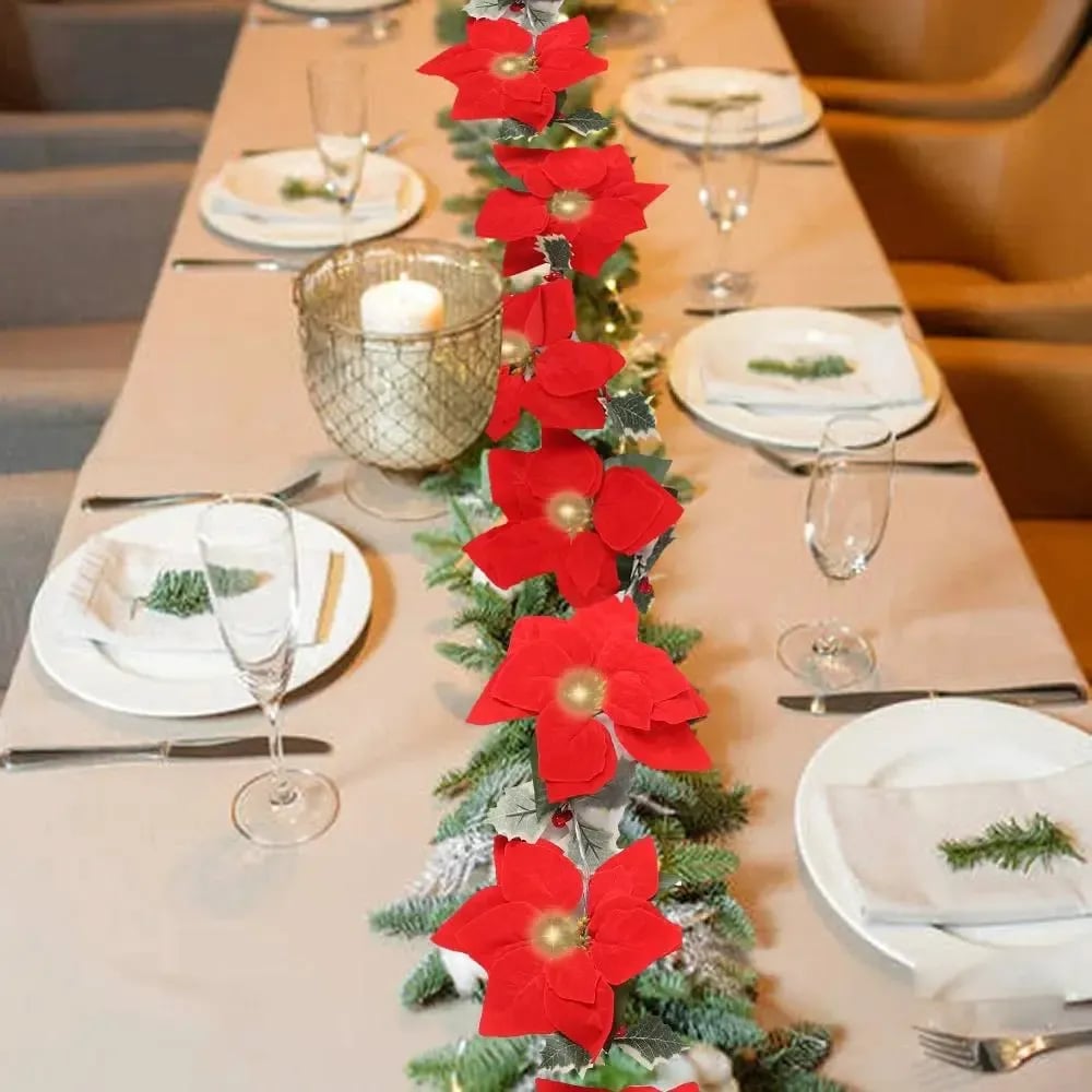 ⭐2026 USA Sale: Up to 60% OFF -🌺 Velvet Flowers·Holly Berries·Warm Lights