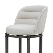 Eunice - Faux Leather Upholstered Swivel Counter Height Barstool