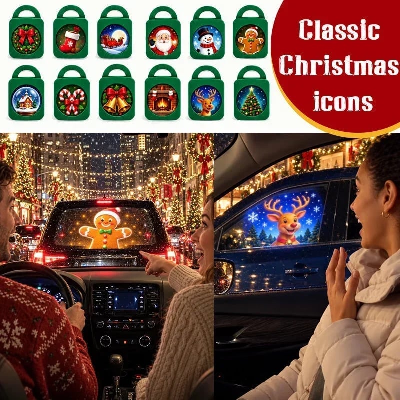 🎄Last Day 50% OFF🎅Merry Ride Christmas Car Projector Light
