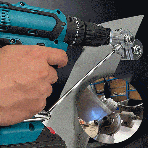 🛠️Metal Nibbler Drill Attachment -✨Effortless Clean Cuts Through Steel, Aluminum, Copper & Plastic Panels