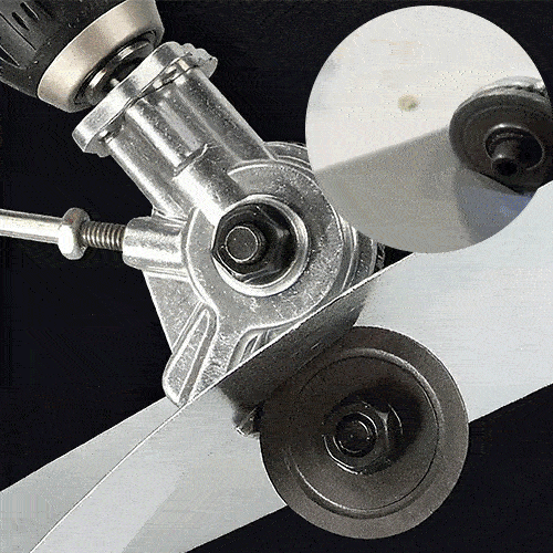 🛠️Metal Nibbler Drill Attachment -✨Effortless Clean Cuts Through Steel, Aluminum, Copper & Plastic Panels