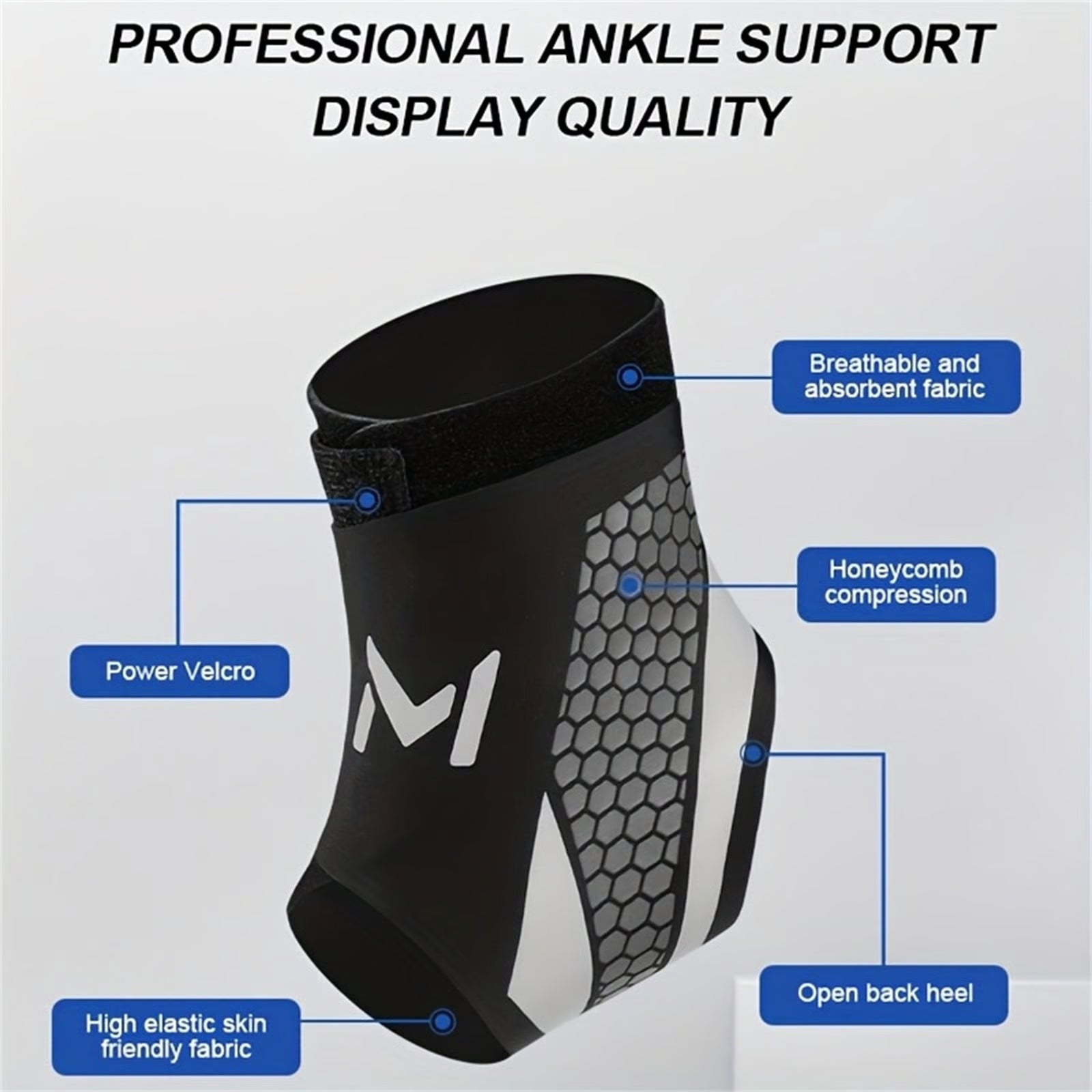 🔥HOT SALE🏃Lightweight Ankle Brace | Compression Support for Sprain Prevention – Breathable & Perfect for Basketball, Soccer & Fitness