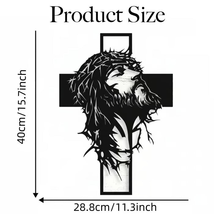 🔥🔥Jesus Cross Iron Sign Christ Wall Art Decor✝️🖼️ Elevate Your Space with Spiritual Elegance 🙌✨