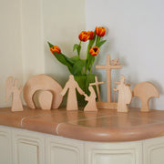 Jesus Tomb-Easter Scene Wooden Decoration