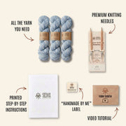 The Slow Sunday Vest - Beginner Knitting Kit