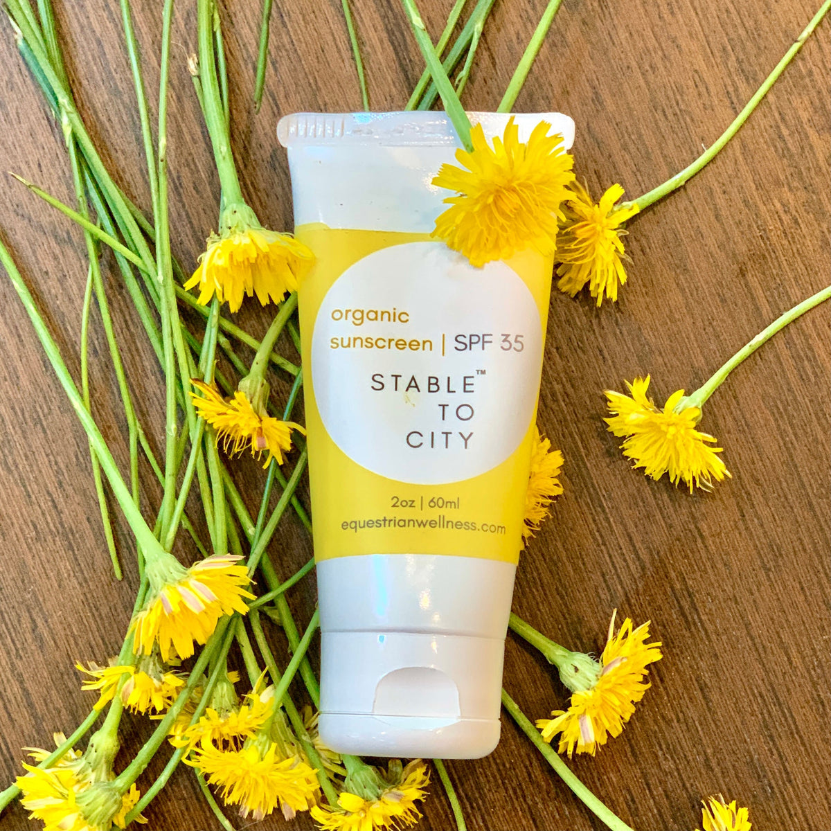 Organic Sunscreen SPF 35 by Equestrian Wellness | Zinc, Reef-Safe, & Horse-Safe