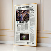 Russell Westbrook 0 Regrets Front Page Wall Art