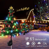 🎄 Solar Christmas Tree Light – Add Holiday Magic to Your Outdoors