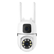 🔍🔍360° Pan & Tilt 4K Dual Lens Security Camera – Outdoor WiFi Surveillance Camera