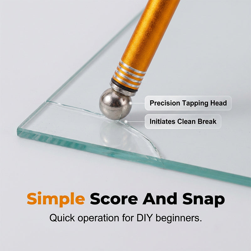 🛠️Professional Diamond Glass Cutter – ✨Clean cuts on tiles, mirrors & thick glass – save on professional fees