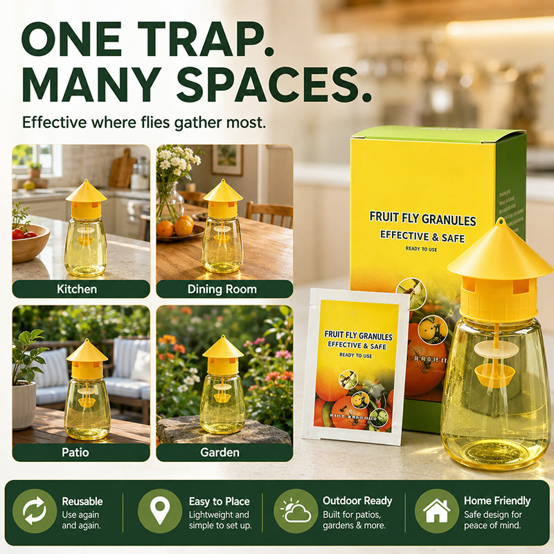 ⭐2026 USA Sale: Up to 50% OFF -🔥 Indoor and Outdoor Hanging Fly Trap