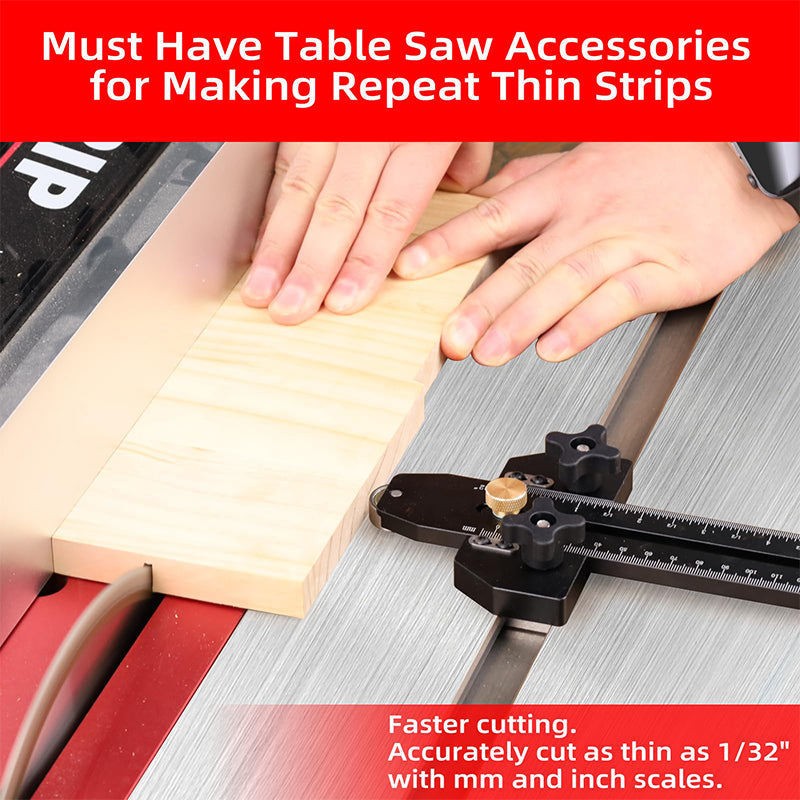 🔧 Thin Rip Table Saw Jig — Safe & Precise Jig for Repetitive Narrow Strip Cuts