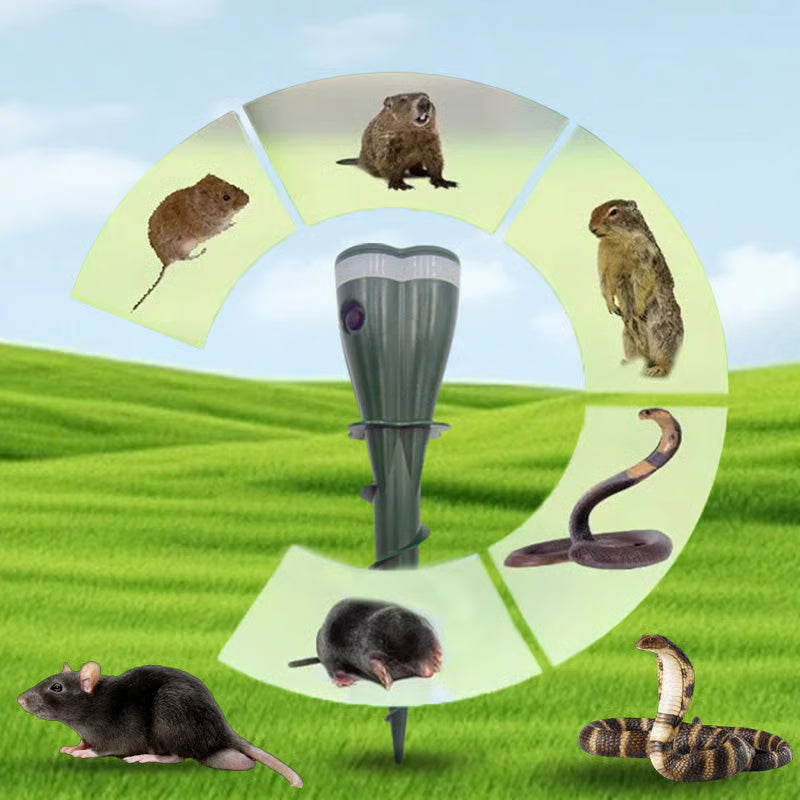 🌸Spring Sale 50% OFF🌸 Solar Powered Waterproof Screw Mole Repellent