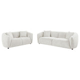 Aleisha 2-piece Fabroc Upholstered Sofa Set Sand