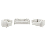 Aleisha 3-piece Fabric Upholstered Sofa Set Sand