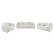Aleisha 3-piece Fabric Upholstered Sofa Set Sand
