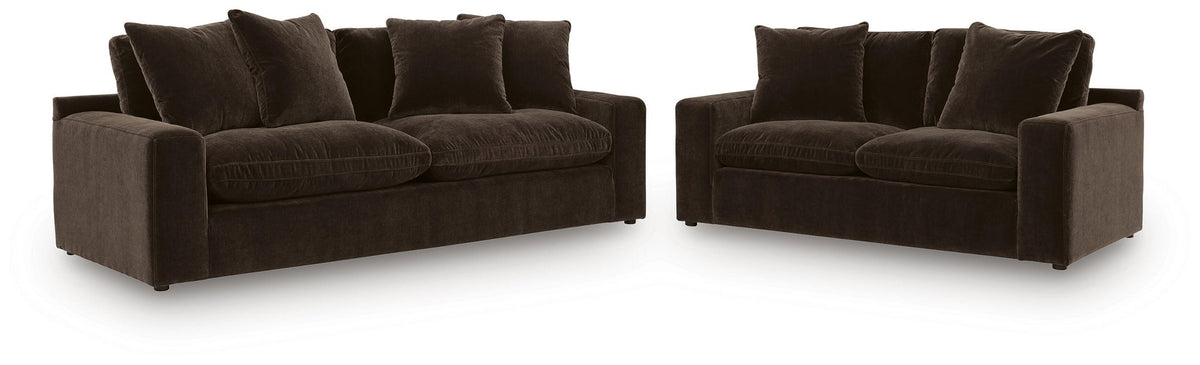 Maxton Heights Sofa and Loveseat