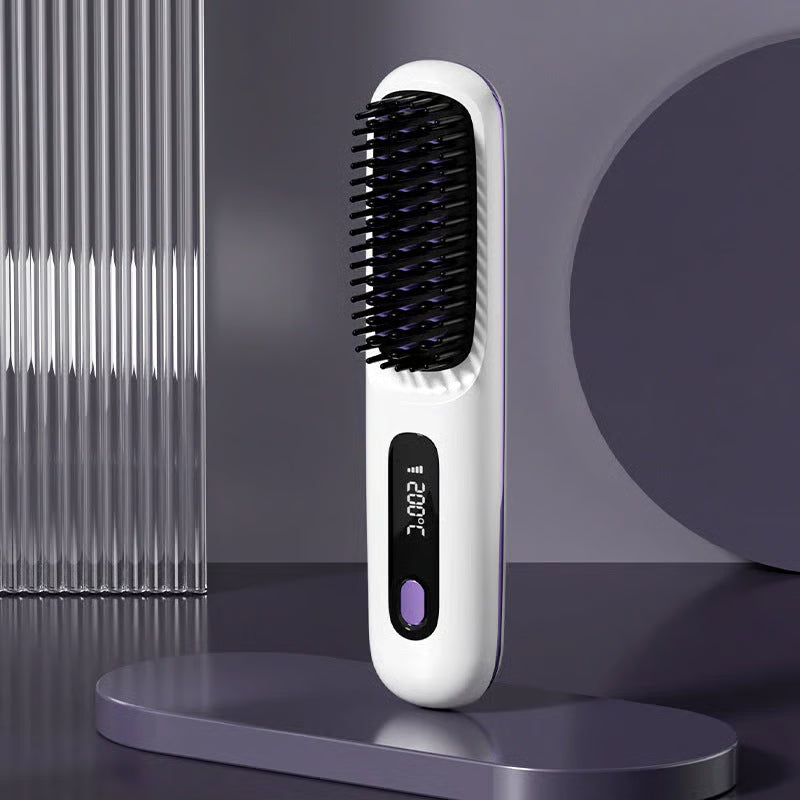 🔥Summer Hot Sale 49% Off🔥Wireless Ceramic Heating Hair Straightening Comb