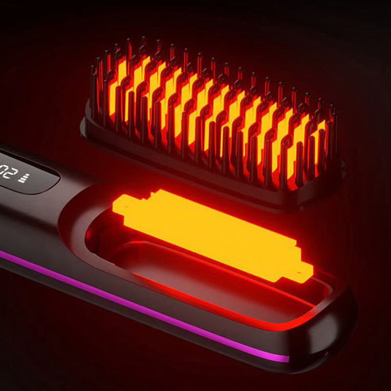 🔥Summer Hot Sale 49% Off🔥Wireless Ceramic Heating Hair Straightening Comb