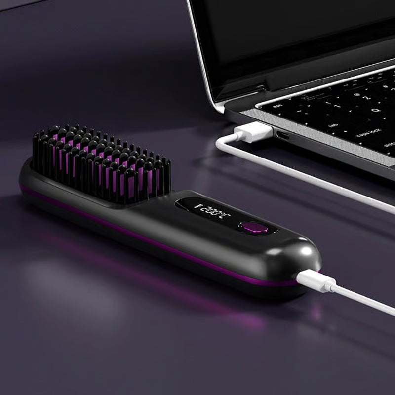 🔥Summer Hot Sale 49% Off🔥Wireless Ceramic Heating Hair Straightening Comb