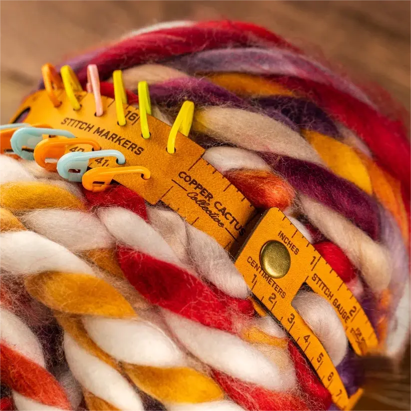 🧶The Crafters' Multi-Wrap | 7-in-1 Leather Measuring Tool